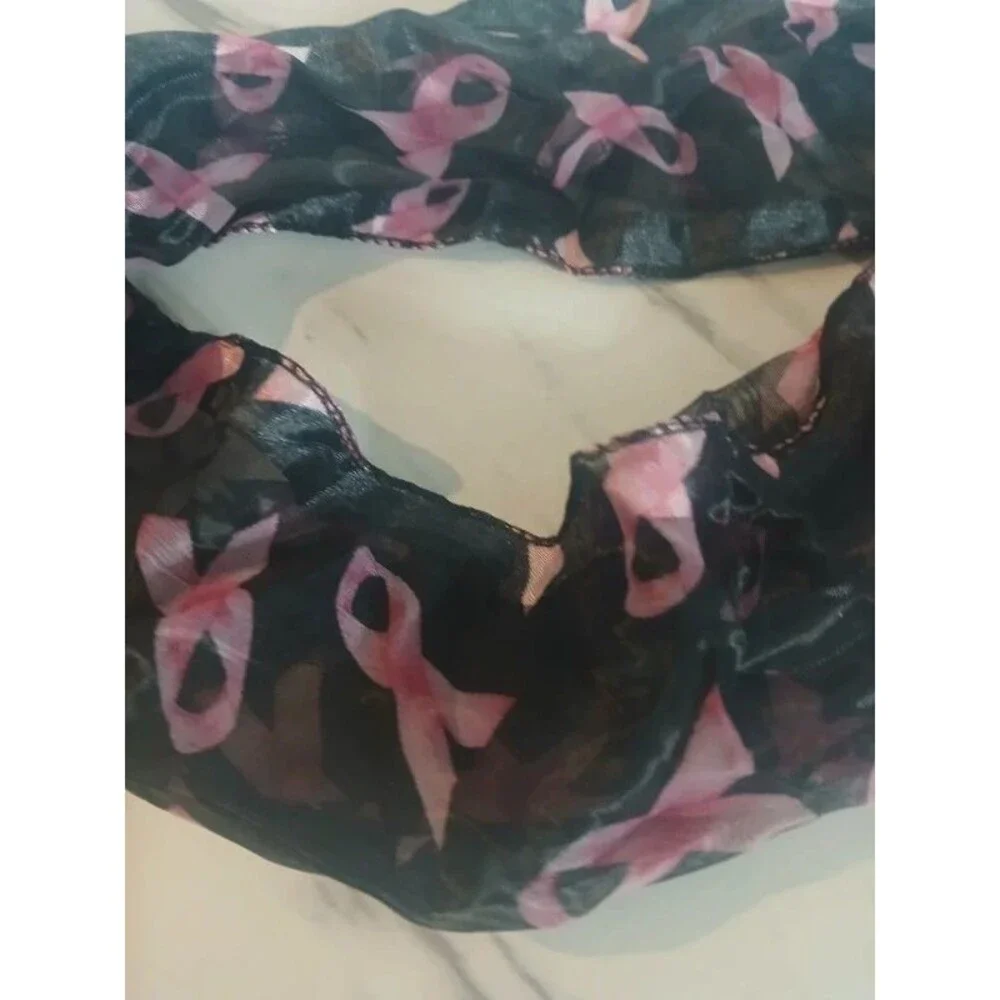 Pink Ribbon Scarf